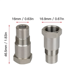 2 Stück M18x 1,5 Auto O2 Sensor Sauerstoffs ensor Cel Fix Check Motor Licht Eliminator Adapter Sauerstoff