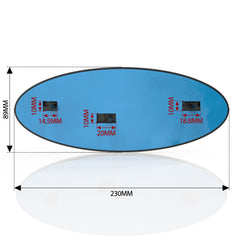 BLUE & CHROME 2005-2014 Ford F150 FRONT GRILLE/ TAILGATE 9 inch Oval Emblem