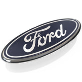 BLUE & CHROME 2005-2014 Ford F150 FRONT GRILLE/ TAILGATE 9 inch Oval Emblem