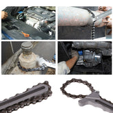 Einstellbare Fahrzeug-Motoröl-Filter-Ketten-Schraubens chl üssel-Entferner-Werkzeuge Auto-Autozubehör