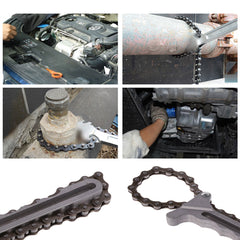 Réglable Véhicule Moteur De Voiture Filtre À Huile Chaîne Grip Clé Remover Outils Auto Voiture Accessoires