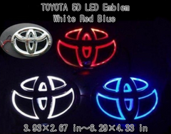 Toyota Emblem 5D LED 3 colours 7 Size variations Exterior Parts Accessories
