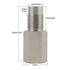 O2 Oxygen Sensor Curve Notched Nut Bung M18 X 1.5 304 Stainless Steel