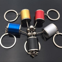 1 pc Free Shift 5 colors Keyring Turbo Keychains Gear Head Key Chain Wave Box Ornaments - KinglyDay