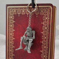 Creative Skull Toilet Purse Rubber Keychain Keyring Cool Car Interior Decorations Accessories Charm Pendant Halloween Gifts - KinglyDay