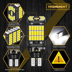 2pcs T15 led Canbus LED Bulb Car Backup Reverse Lights for Toyota C-HR Corolla Rav4 Yaris Avensis Camry CHR Auris Hilux 921 W16W - KinglyDay