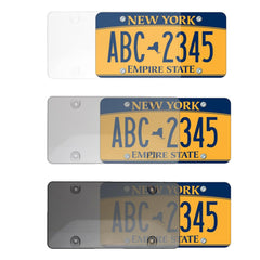 2pcs Universal 6"X12" American License Plate Frame Auto Accessory ABS Number Plate TAG Cover With Screws For Front Rear - KinglyDay