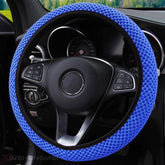 Carbon Fiber Sports Steering Wheel Cover - Universal Fit Steering Wheel Protector - KinglyDay