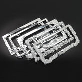5 Styles of License Plate Frame Eagle Skull Flame Scorpion Plastic License Plate Frame Suitable for U.S. Regulations - KinglyDay