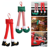 Christmas Car Decoration Elf Leg Santa Claus Leg Christmas Car Accessories Leg Pendant Christmas Car Gift - KinglyDay