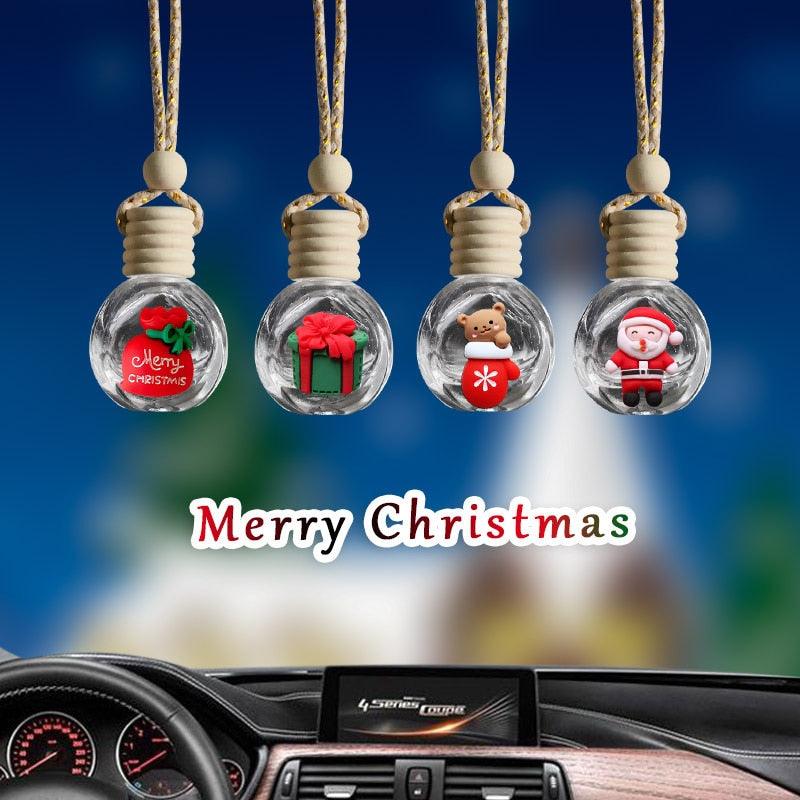Car Aromatherapy Bottle Car Christmas Decorations Car Perfume Pendant Cute Creative Car Perfume Ornaments Supplies - KinglyDay