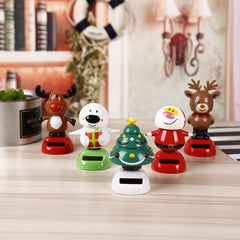 Car Ornament Creative Solar Swing Doll Shaking Santa Claus Gift Cartoon Christmas Gifts Car Decoration for Children - KinglyDay