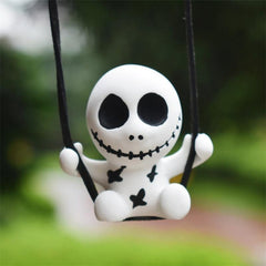 Car Rearview Mirror Creative Pendant Halloween Skull Pendant Car Interior Decoration Supplies Car Interior Accessories Pendant - KinglyDay
