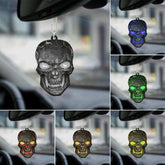 Car Rearview Mirror Decoration Car Interior Decoration Pendant Colors Halloween Skull 7 Personality Rearview Mirror Decor - KinglyDay
