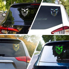 Car Skull 3D Vinyl Reflective Film Funny Stickers Decals Auto Motorcycle Waterproof Car Styling Decoration Exterior Accessories - KinglyDay