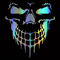 Car Skull 3D Vinyl Reflective Film Funny Stickers Decals Auto Motorcycle Waterproof Car Styling Decoration Exterior Accessories - KinglyDay