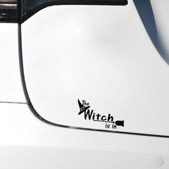 Car Sticker Decoration Motorcycle Decal Witch Ls Ln Halloween Decoration Accessories Creative PVC Waterproof Sunscreen 15cm - KinglyDay