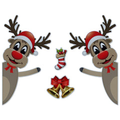 Car Sticker Festival Supplies Luminous Christmas Refrigerator Magnets Sticker Party Props Creative Crafts for Automobile Offices - KinglyDay