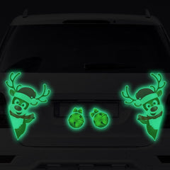 Car Sticker Festival Supplies Luminous Christmas Refrigerator Magnets Sticker Party Props Creative Crafts for Automobile Offices - KinglyDay