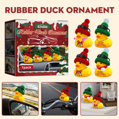 Christmas Car Yellow Duck Ornaments Duck Car Dashboard Decorative Sunglasses Necklace Ornaments Interior Auto Accessories Decor - KinglyDay