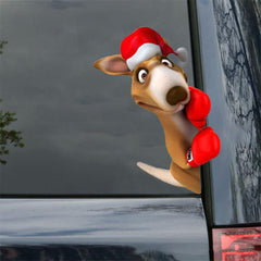 Christmas Style Elk Fun Car Rear Windshield Car Decal Decorative Waterproof Car Sticker - KinglyDay