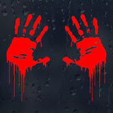 Creative Zombie Bloody Hands Print Car Stickers PVC 16cm X 8cm Motorcycle KK Vinyl Decalss Waterproof - KinglyDay