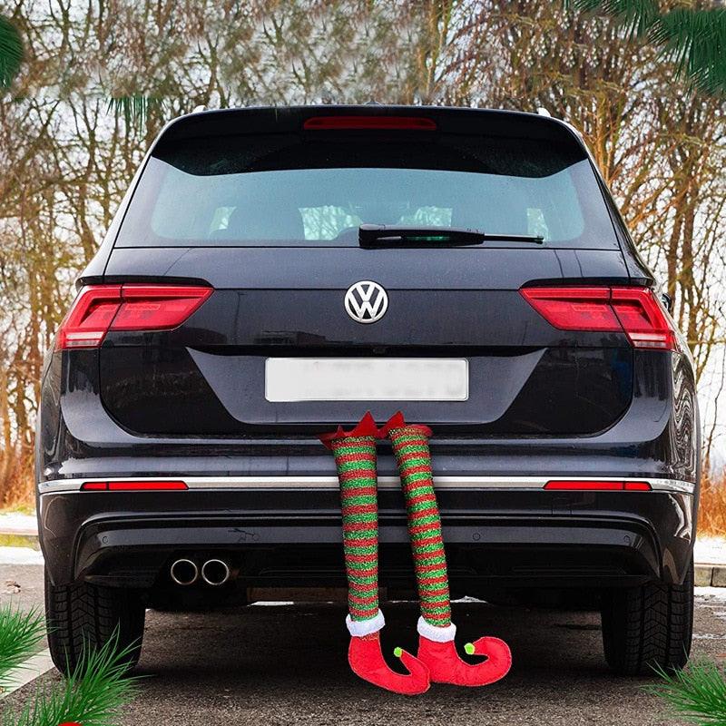 Elf Christmas Decorations Car Accessories Interior Woman Vehicle Fireplace Car Hanging Ornaments Holiday Gift for Kids Children - KinglyDay