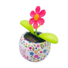Fashion Solar Powered Dancing Flower Toy Office Desk Car Decor Funny Electric Toys for Kids Christmas Gift - KinglyDay