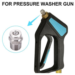 For Water Broom Undercarriage Cleaner Dust Cleaner 4Pcs Pressure Washer Nozzle Thread Type Stainless Steel Spray Nozzle 4500 PSI - KinglyDay