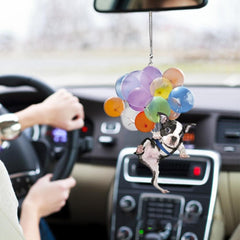Funny Balloon Dog Pendant Professional Car Mirror Hanging Decor Acrylic Craft Color Balloon Dog Pendant Auto Interior - KinglyDay