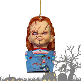 Halloween Christmas Horror Decoration Car Mirror Pendant Ornament Horror Movie Character Personalized Hanging Ornaments For Cars - KinglyDay