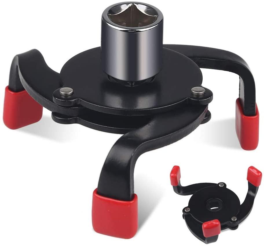 Universal 3 Jaw Oil Filter Remover Tool Cars Oil Filter Removal Tool Interface Special Tools Oil Filter Wrench Tool - KinglyDay