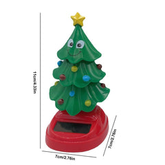 Innovative Solar Head Shaking Tree Electric Swing Christmas Tree Car Ornament Toys For Car Dashboard Decor Accessories - KinglyDay