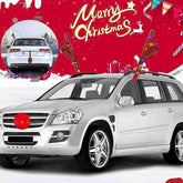 LED Christmas Car Reindeer Antler Decoration Car Decoration Fit Nose For All Decoration Reindeer And Types Tail Car Antler - KinglyDay