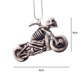 PVC Halloween Easter Motorcycle Skeleton Car Accessories Skateboard Skull Auto Rearview Mirror Pendant Creative Skull Decoration - KinglyDay