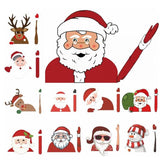 Santa Claus Car Rear Window Wiper Sticker Christmas Car Styling Funny Waving Arm Rear Windshield Decals Auto Decoration Stickers - KinglyDay