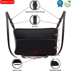 Bling Rhinestone Black Car Organizers Storage Purse Holder, Car Seat Back Net Handbag Accessories For Women, Gifts For Mom, Birthday Gifts Presents - KinglyDay