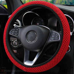 Carbon Fiber Sports Steering Wheel Cover - Universal Fit Steering Wheel Protector - KinglyDay