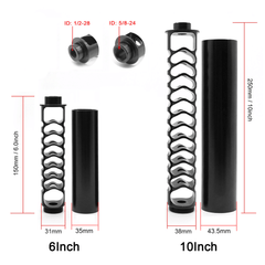 6′′ 10′′ 12" 1/2-28 5/8-24 Fuel Filter Monocore Solvent Trap Kit for NAPA 4003 WIX 24003 - KinglyDay