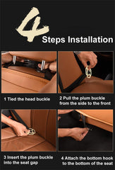 Leather Car-Styling Back Seat Storage Bag Organizer Multi-Pocket Storage - KinglyDay