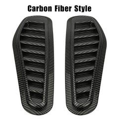 2PCS Car Decorative Front Bonnet Hood Vent Air Flow Intake Scoop Cover Universal - KinglyDay