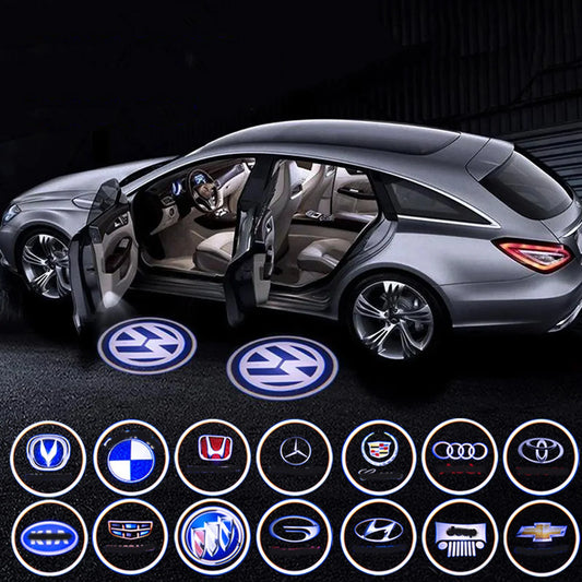 Light Up Your Car with Style: The 3D Wireless Laser Car Door Logo Projector Light - KinglyDay