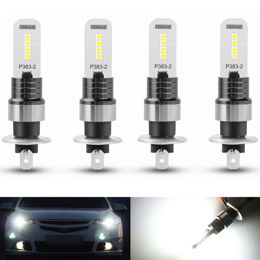 Improve Your Driving Visibility with the 4PCS Xenon 6000K Super White LED Fog Lights Kit - KinglyDay