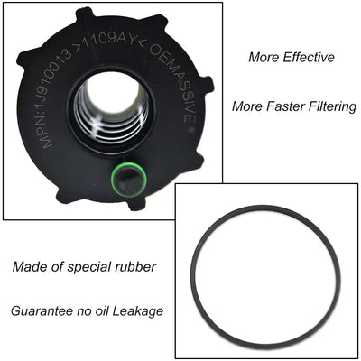 1109AY Ölfilter für Peugeot 206 SW 207 CC 308 SW 508 Expert Tepee / 207 Bipper 2007-2018/407 2004-2018/206 2001-2010