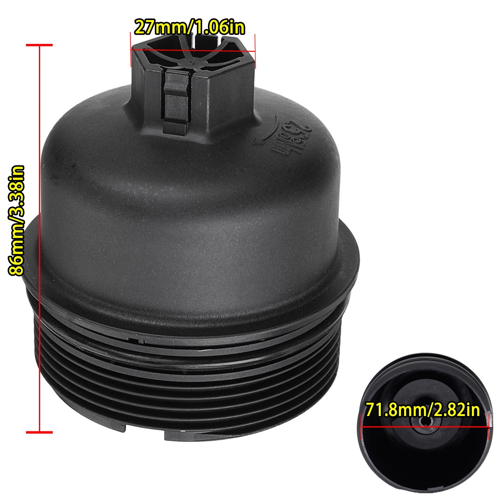 1303477 Engine Parts Oil Filter Housing Cover Cap For Citroën Ford Transit MK7 Mondeo Mk4 2006 2007 2008 2009 2010 2011 2012-16