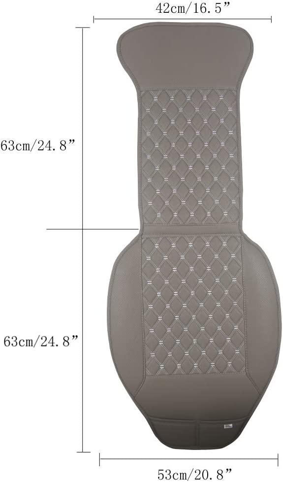 Kinglyday Car Seat Cover, Luxury Car Protector, Universal Anti-Slip Driver Seat Cover with Backrest - KinglyDay