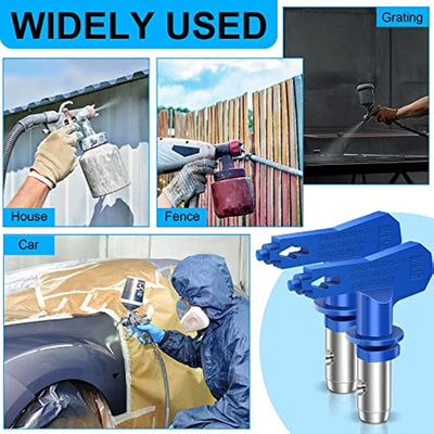 Kinglyday Airless Paint Sprayer Gun Kit: 6 Tips, 2 Guards, 5 Filters (211, 315, 417, 515, 517, 523) - KinglyDay