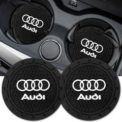 Car Cup Holder Coaster for Audi A1 A3 RS3 A4 A5 A6 A7 RS7 A8 Q3 Q5 Q7 R8 Recessed Silicone Cup holder Coaster Interior Accessories 2.75in 2Pieces