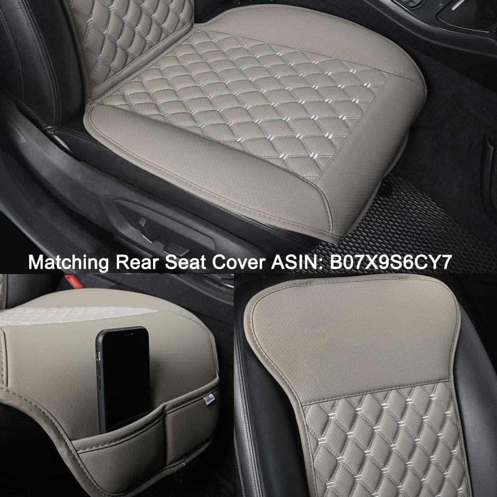 Kinglyday Car Seat Cover, Luxury Car Protector, Universal Anti-Slip Driver Seat Cover with Backrest - KinglyDay