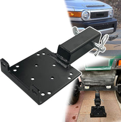 Kinglyday Universal Trailer Hitch Winch Mounting Plate with 2" Receiver , Winch Bracket Winch Mounting Plate for ATV UTV Winch Bracket Mounting Bracket